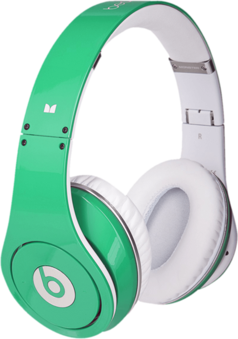 mint colored headphones
